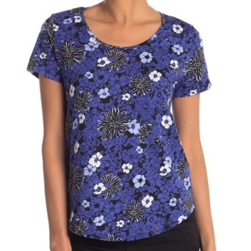 Joe Fresh Printed Scoop Neck Tee